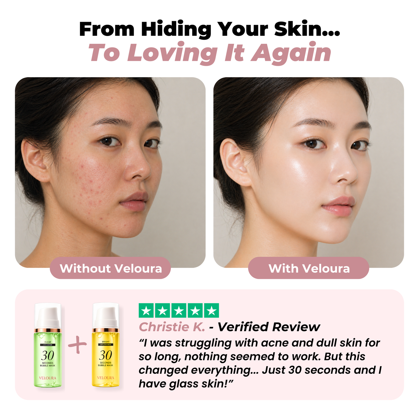 Veloura™ 30 Seconds Bubble Mask