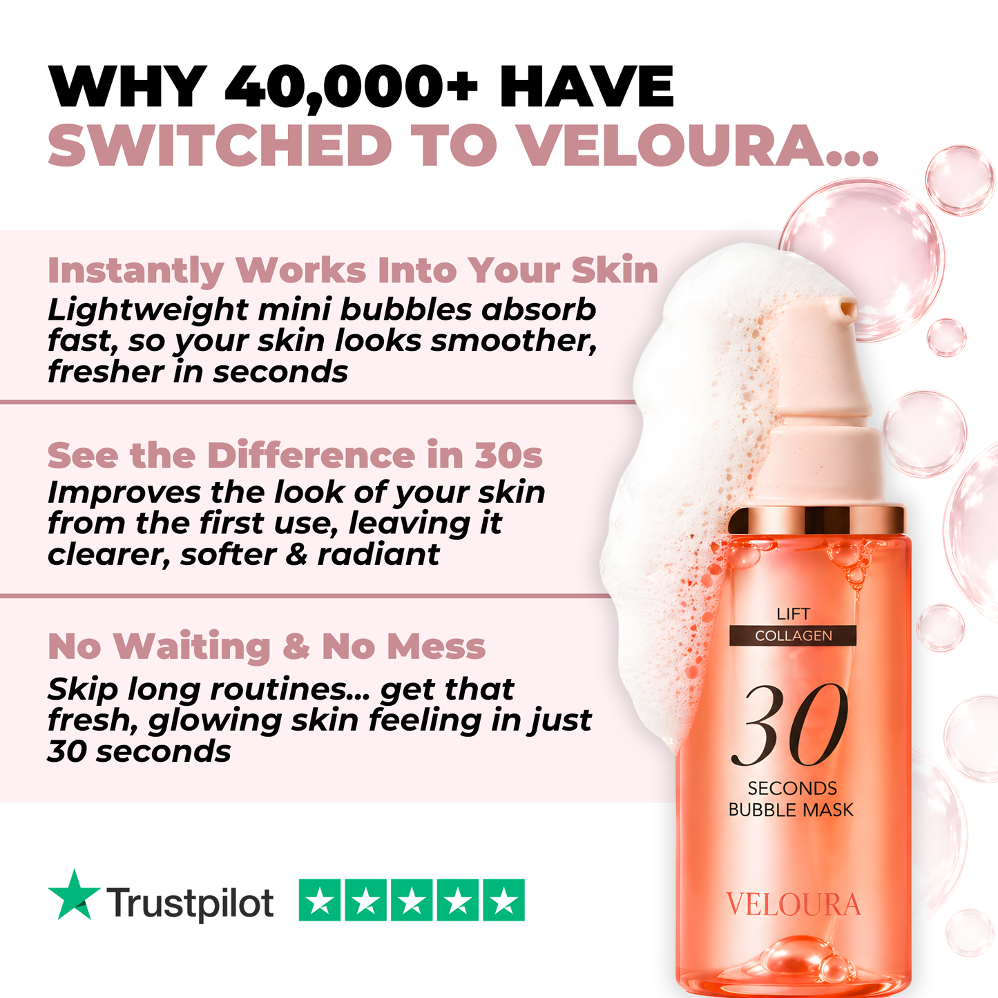 Veloura™ 30 Seconds Bubble Mask