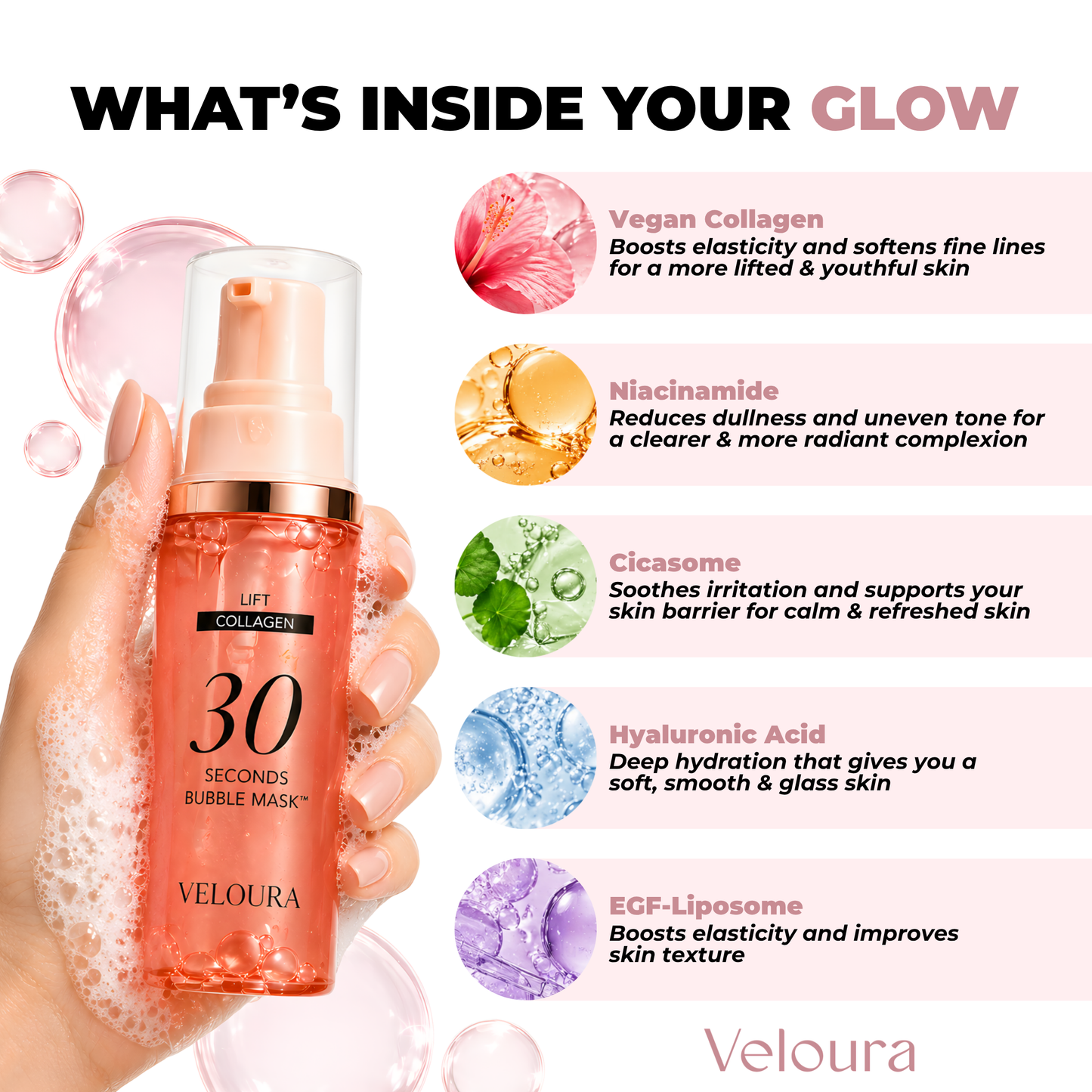 Veloura™ 30 Seconds Bubble Mask